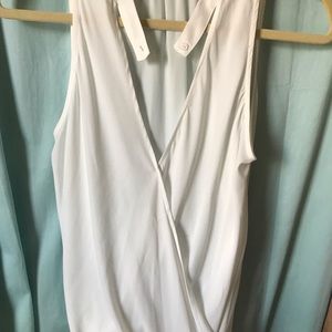 Sleeveless wrap top